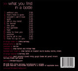 What You Find in a Bottle - Album - Download